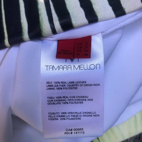 Tamara Mellon Fringe Leather Dress Size 2 NEW - Picture 9 of 10